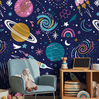 Peel And Stick Wallpaper Outer Space