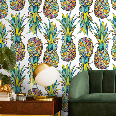 Pineapple Peel And Stick Wallpaper
