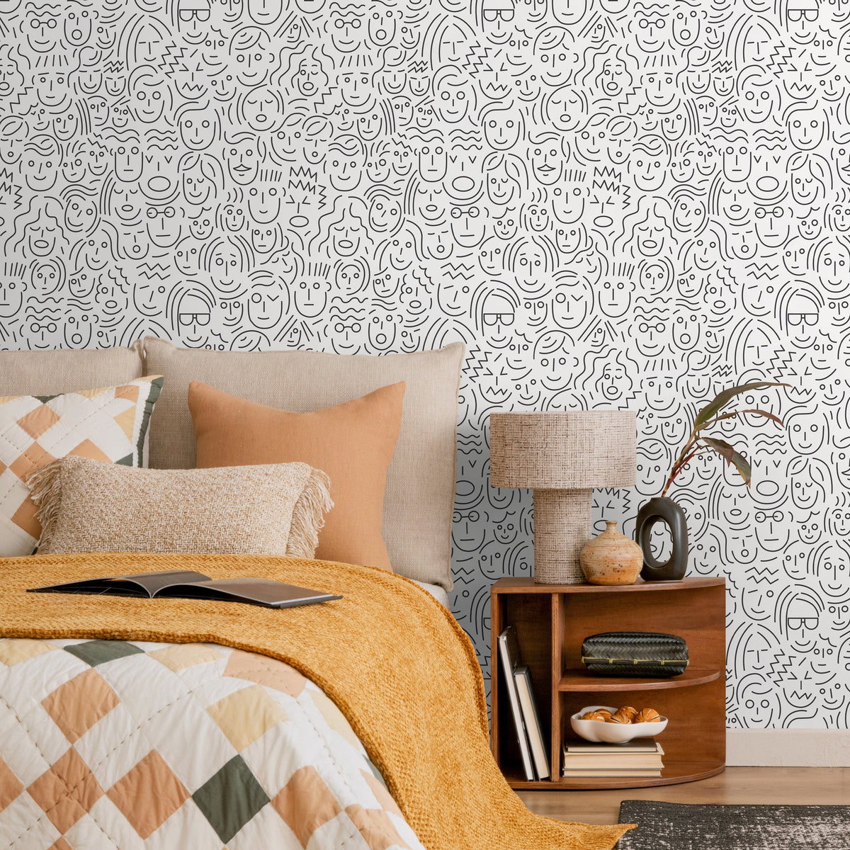 Quirky Bathroom Wallpaper
