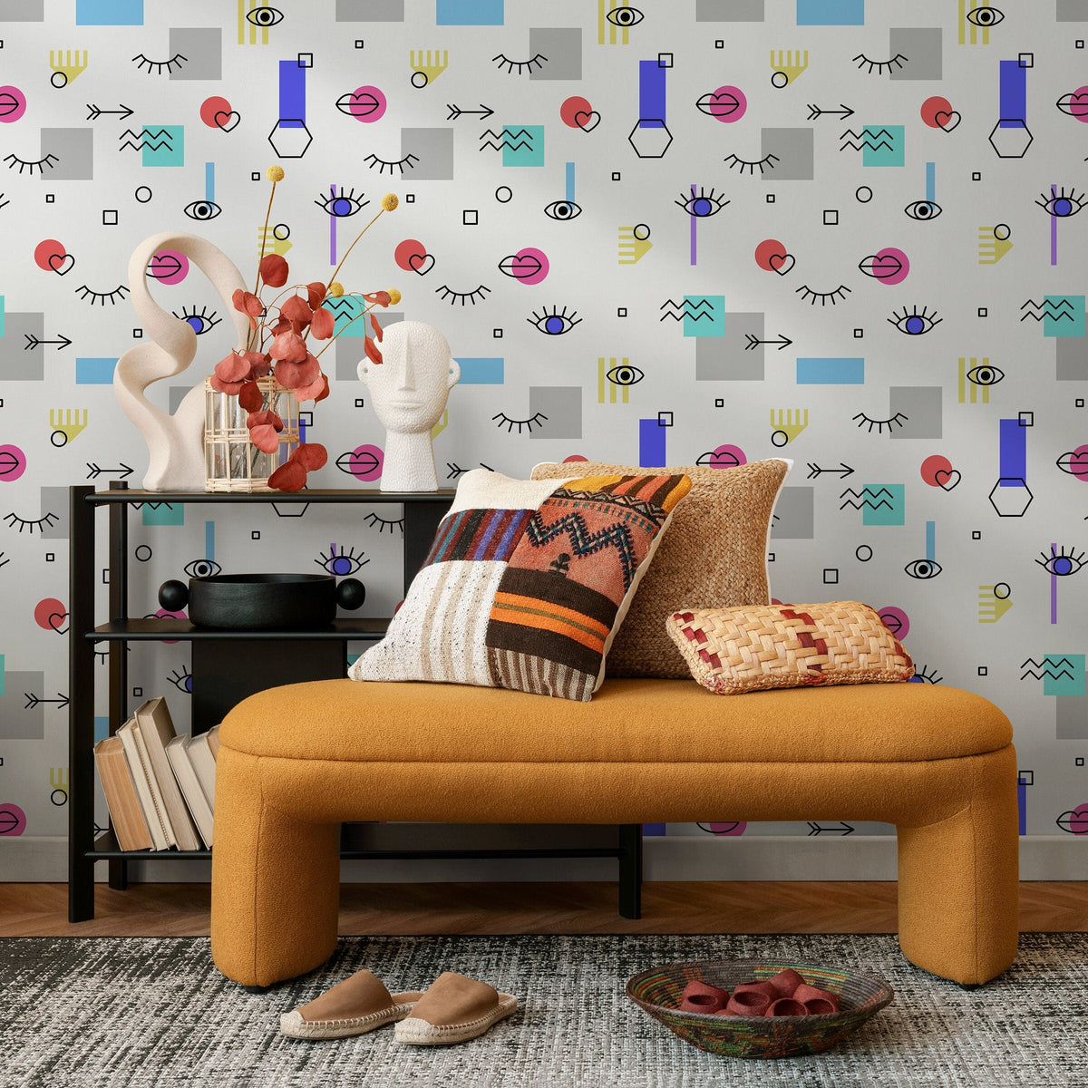 Funky Toilet Wallpaper