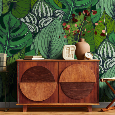 Green Botanical Wallpaper