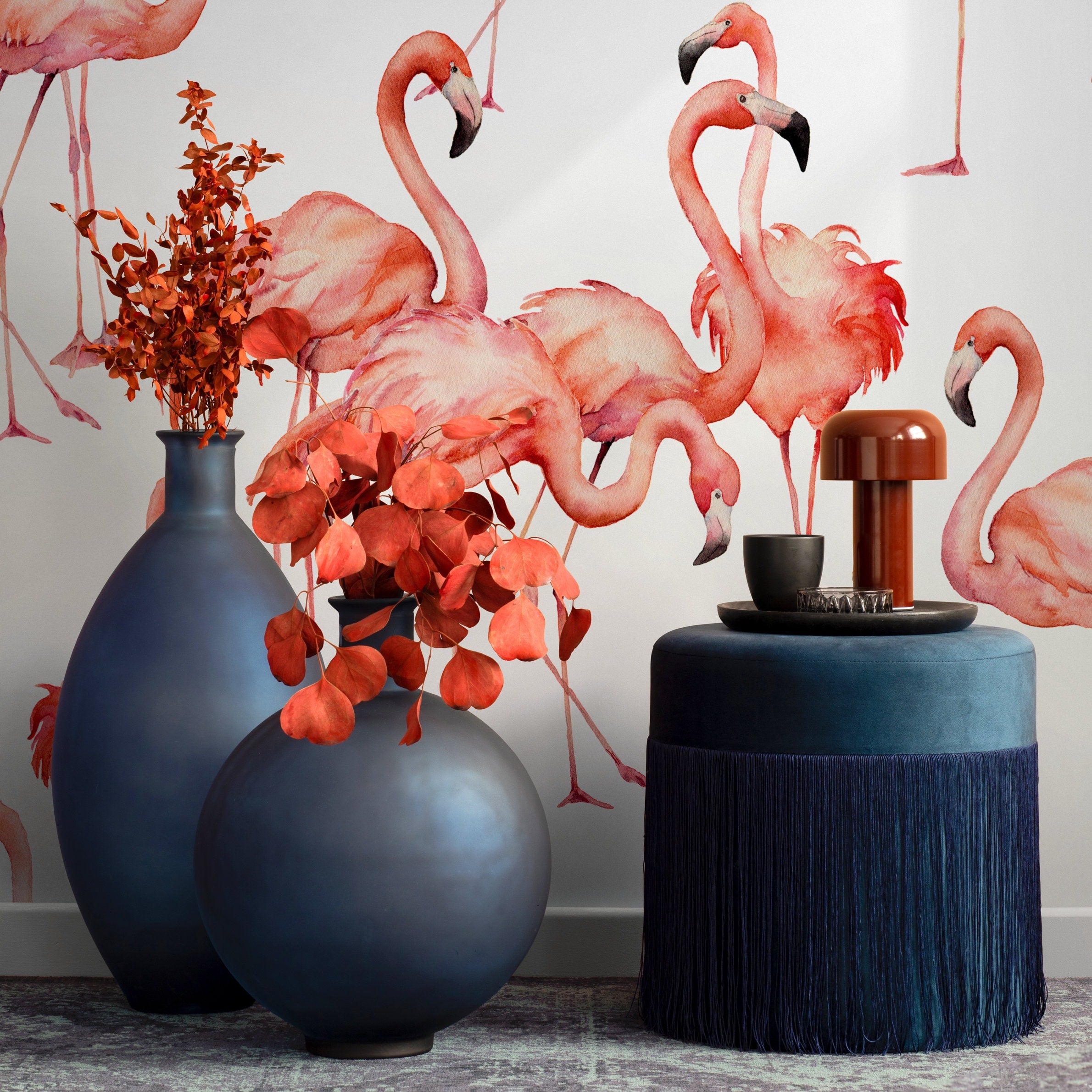 Pink Flamingo Peel And Stick Wallpaper