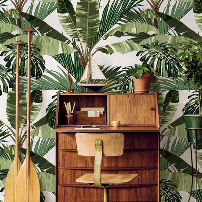 Vintage Monstera Wallpaper