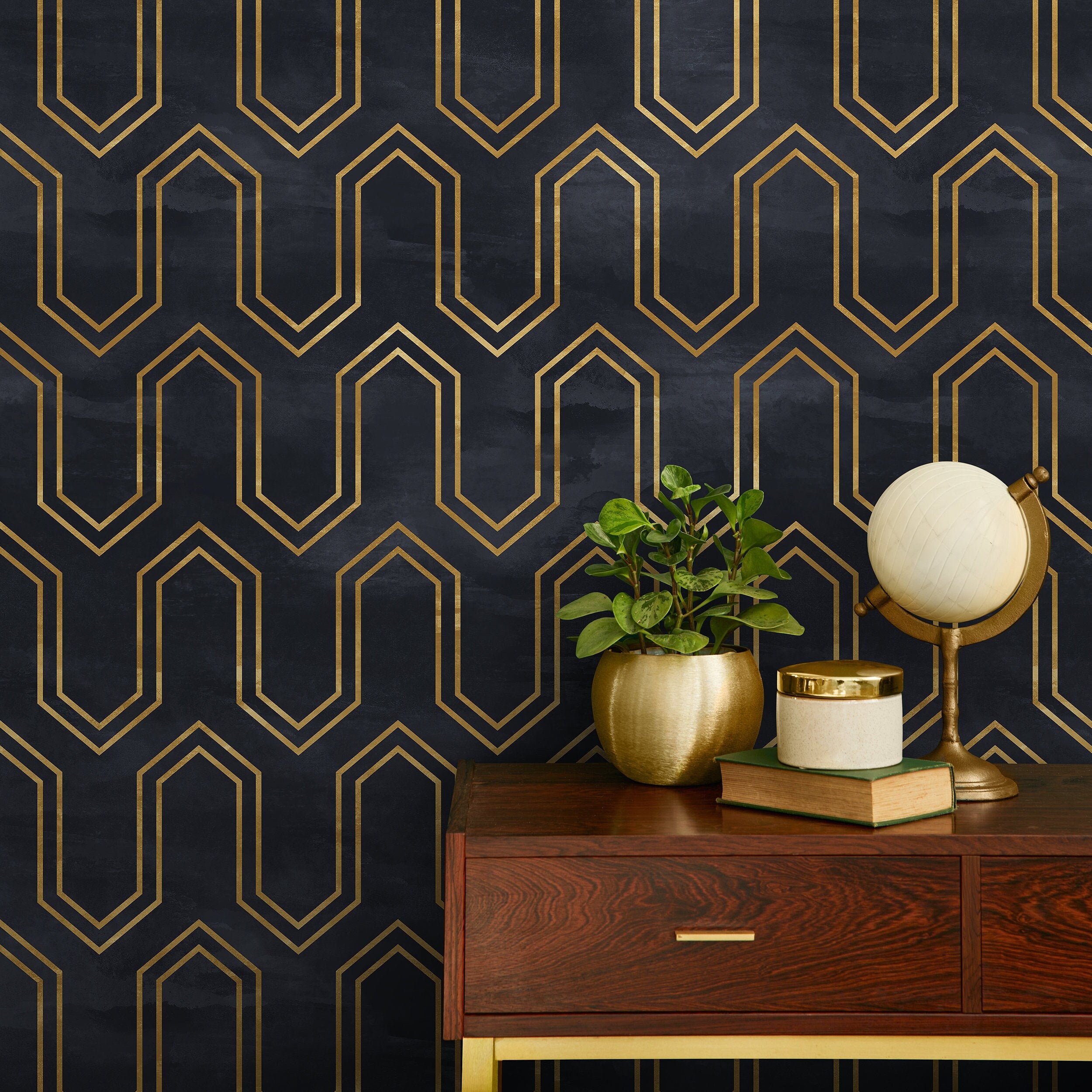 Jewel Tone Peel And Stick Wallpaper
