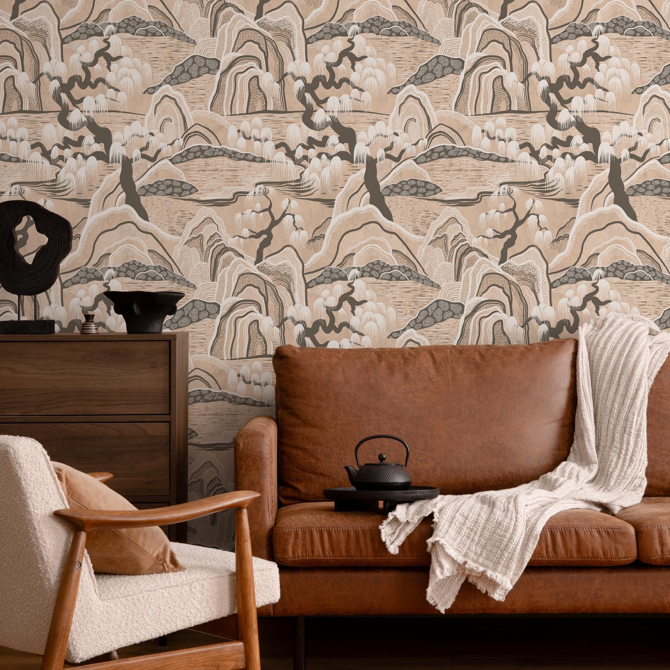 Brown Cream Wallpaper
