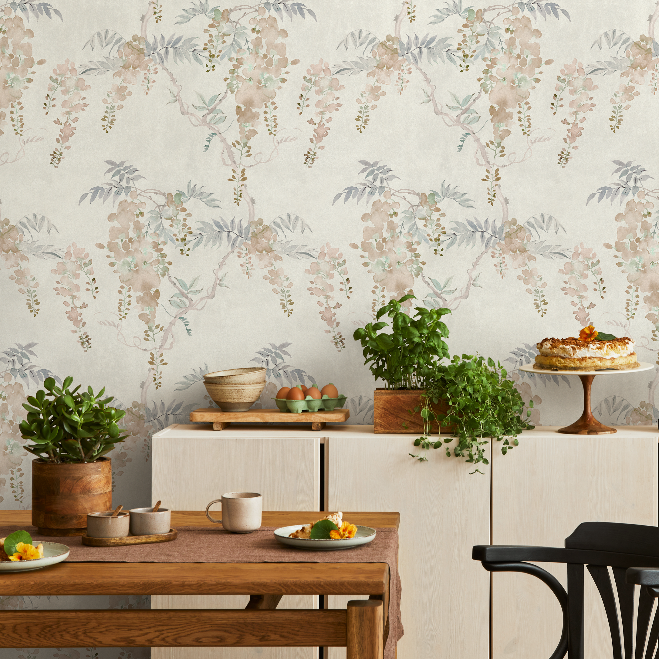 Peach Peel And Stick Wallpaper