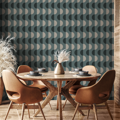 Peel and Stick Teal Wallpaper
