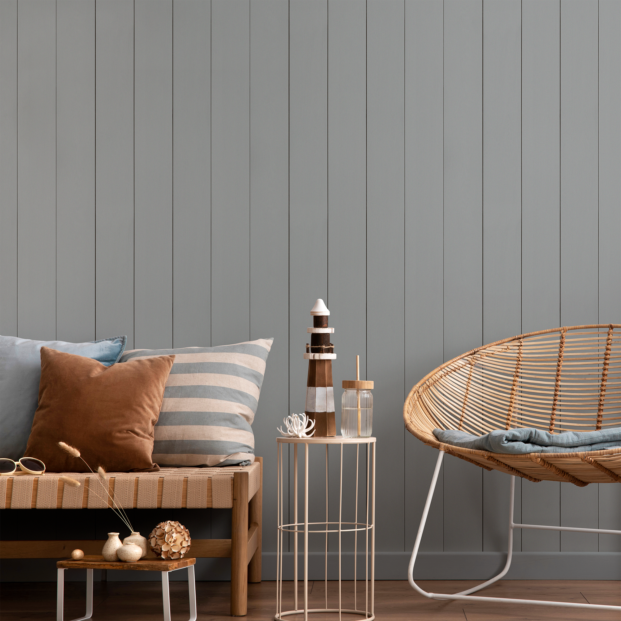 Blue Wood Peel And Stick Wallpaper