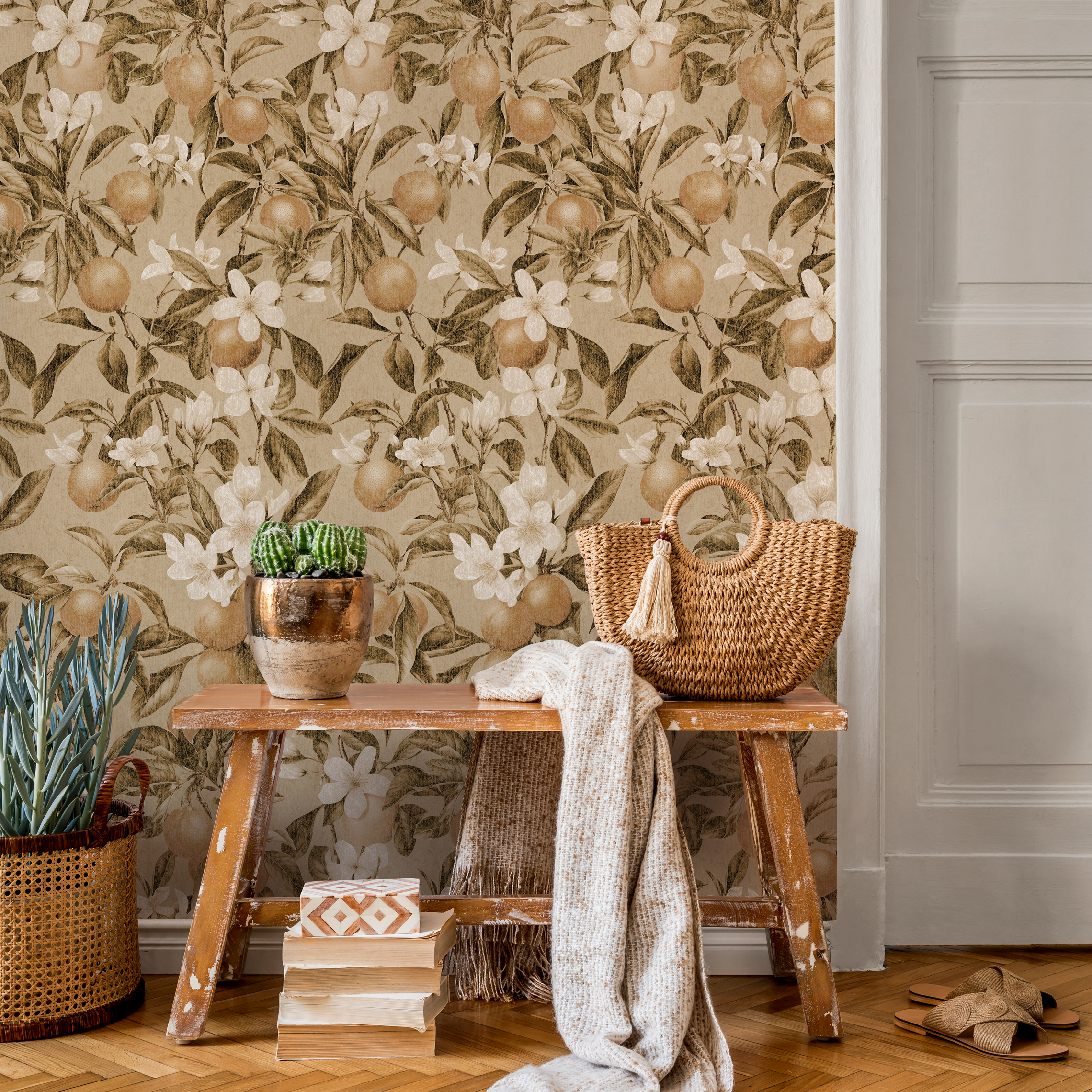 Oranges Peel And Stick Wallpaper