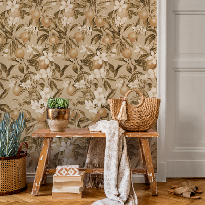 Oranges Peel And Stick Wallpaper