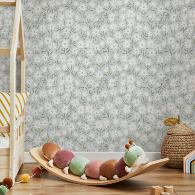 Blue Nursery Wallpaper