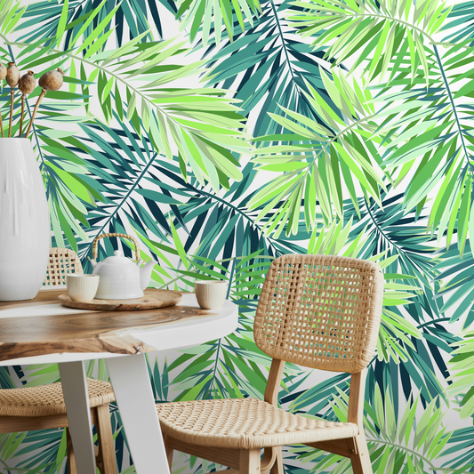 Removable Wallpaper Peel and Stick Wallpaper Wall Paper Wall Mural - Monstera Leaf Wallpaper - A011