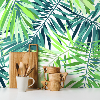 Removable Wallpaper Peel and Stick Wallpaper Wall Paper Wall Mural - Monstera Leaf Wallpaper - A011