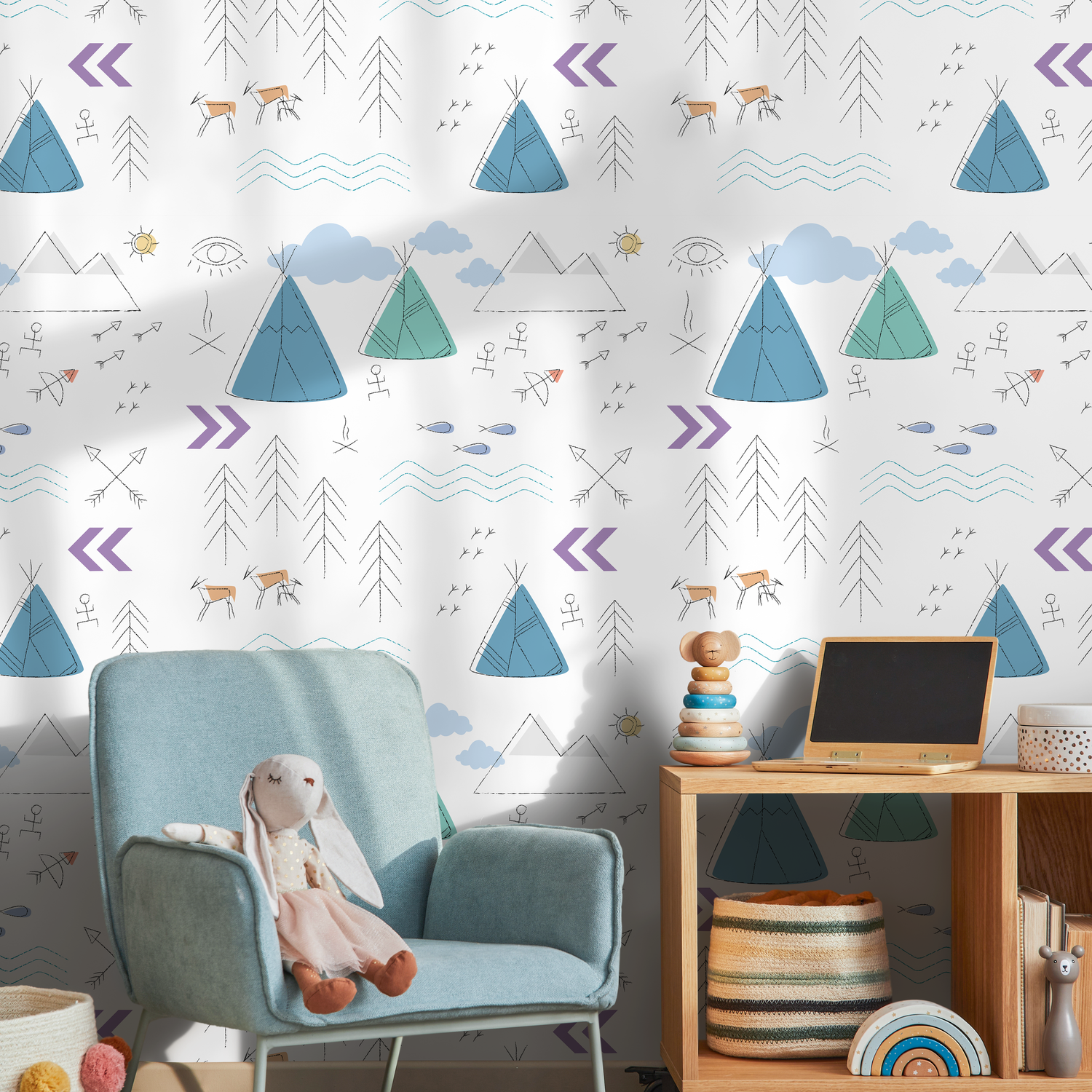 Papel pintado extraíble, papel pintado escandinavo, papel pintado temporal, papel pintado minimalista, papel pintado autoadhesivo, papel pintado bohemio - A045