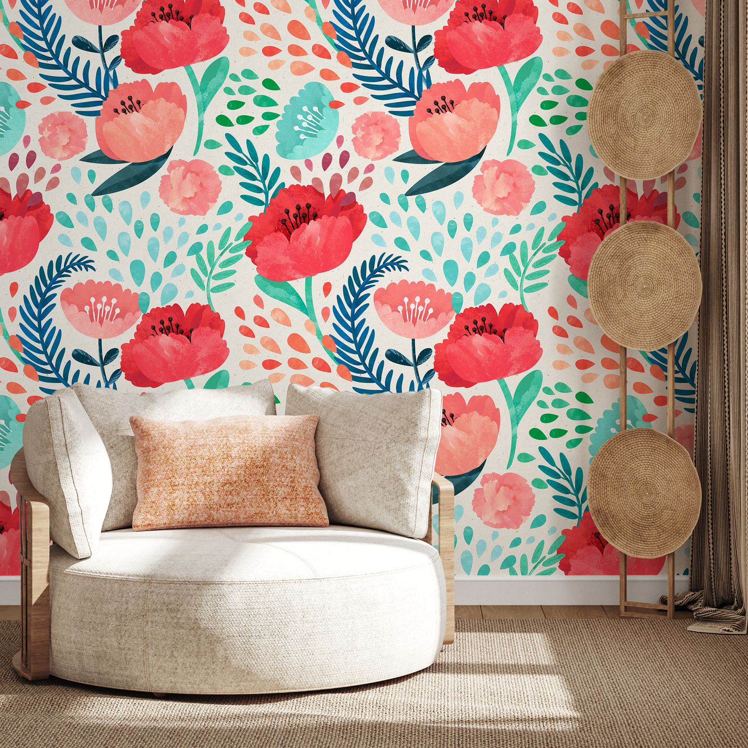 Papel tapiz autoadhesivo, papel tapiz removible, decoración de pared, decoración del hogar, arte de pared imprimible, decoración de habitación, impresiones de pared, tapiz - A187