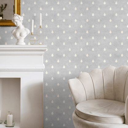 Water Drops Wallpaper, Drop Art, Removable Wall Decor, Peel and Stick Wallpaper, Removable, Wall Paper Removable, Wallpaper - A298