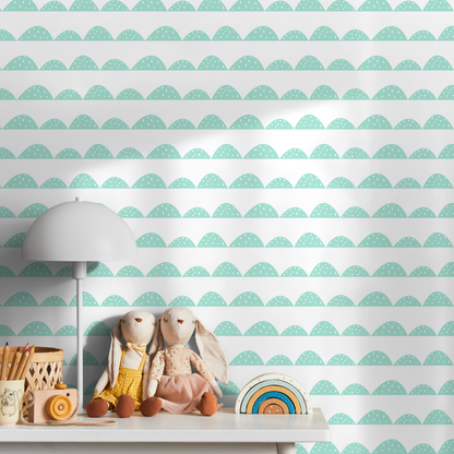 Removable Wallpaper Peel and Stick Wallpaper Wall Paper Wall Mural - Cute Clouds Wallpaper - A358