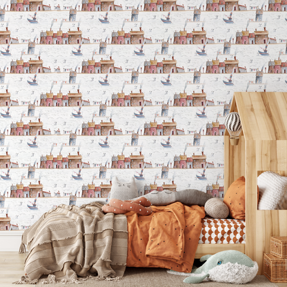 Removable Wallpaper, Scandinavian Wallpaper, Temporary Wallpaper, Minimalistic Wallpaper, Peel and Stick Wallpaper, Wall Paper, Boho - A376
