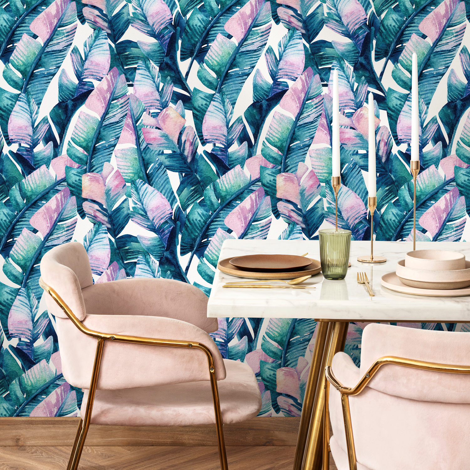 Papel pintado removible, mural floral, papel pintado temporal, papel pintado para habitación infantil, decoración de pared, papel pintado autoadhesivo - A467