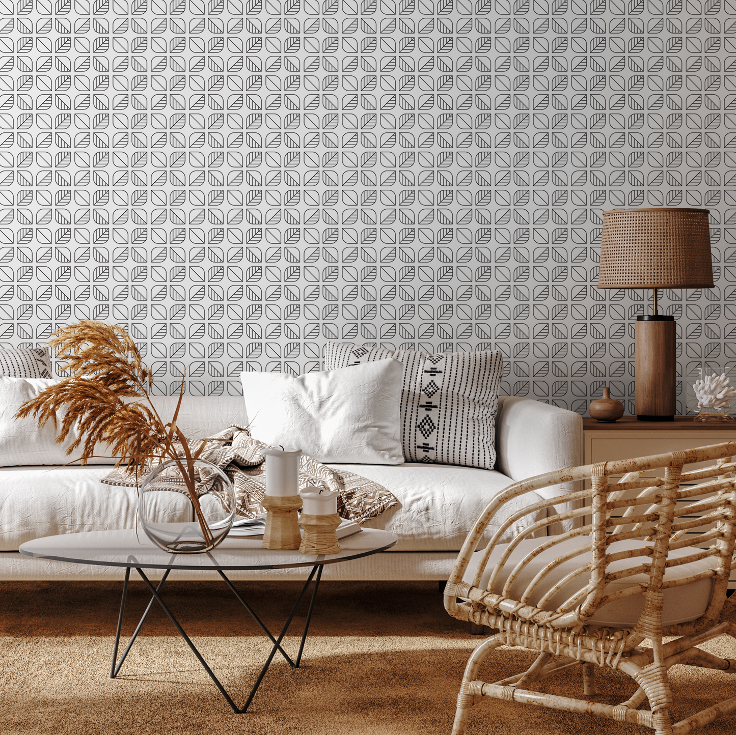 Removable Wallpaper Scandinavian Wallpaper Temporary Wallpaper Minimalistic Wallpaper Peel and Stick Wallpaper Wall Paper - A588