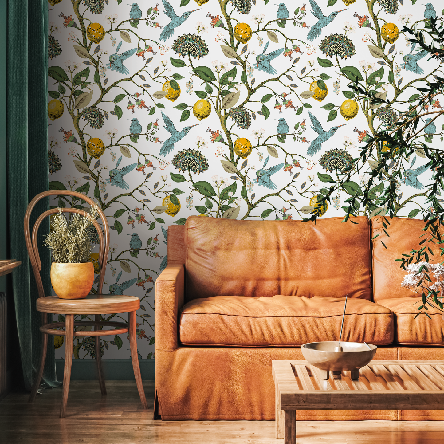 Removable Wallpaper Scandinavian Wallpaper Temporary Wallpaper Vintage Wallpaper Peel and Stick Wallpaper Wall Paper - A630