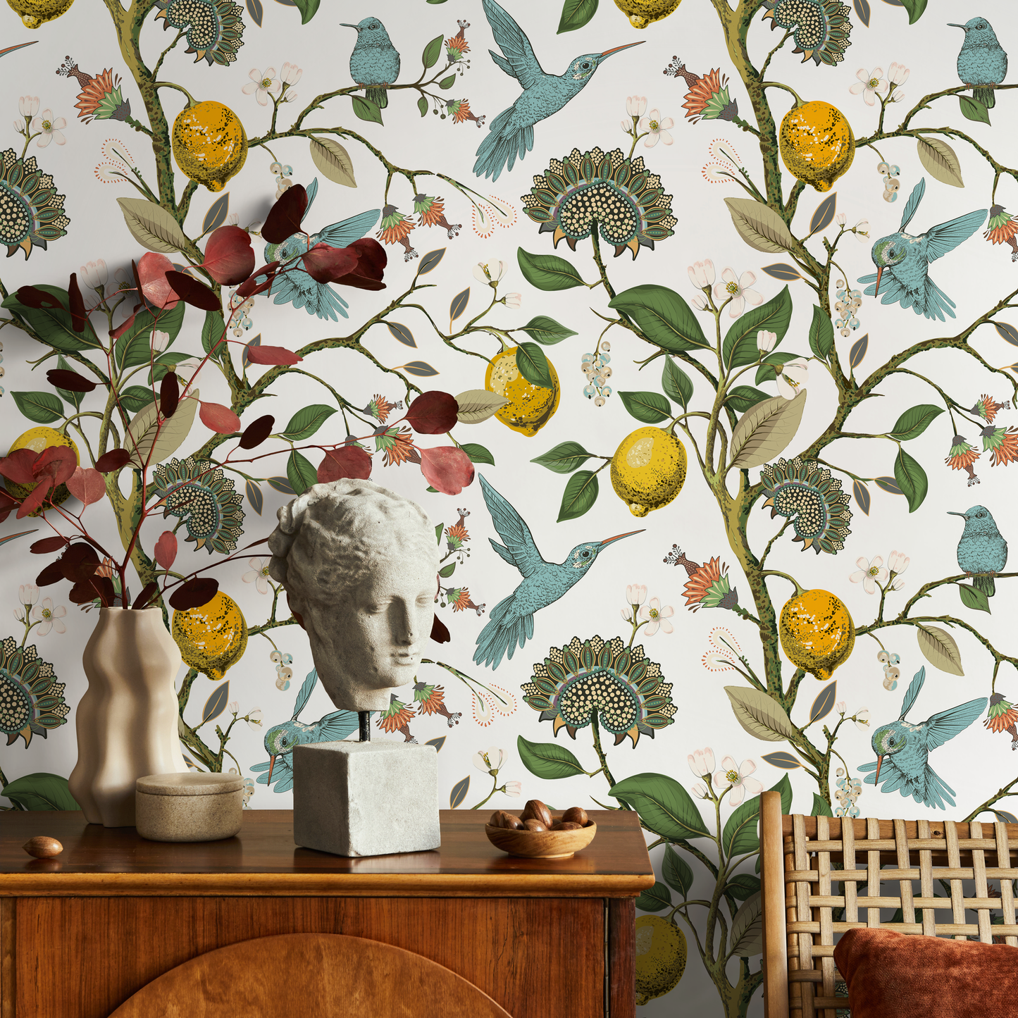 Removable Wallpaper Scandinavian Wallpaper Temporary Wallpaper Vintage Wallpaper Peel and Stick Wallpaper Wall Paper - A630