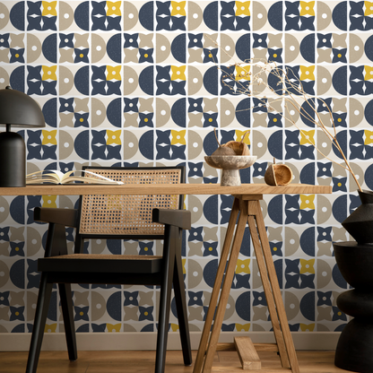 Removable Wallpaper Peel and Stick Wallpaper Wall Paper Wall Mural - Geometric Wallpaper -  A866