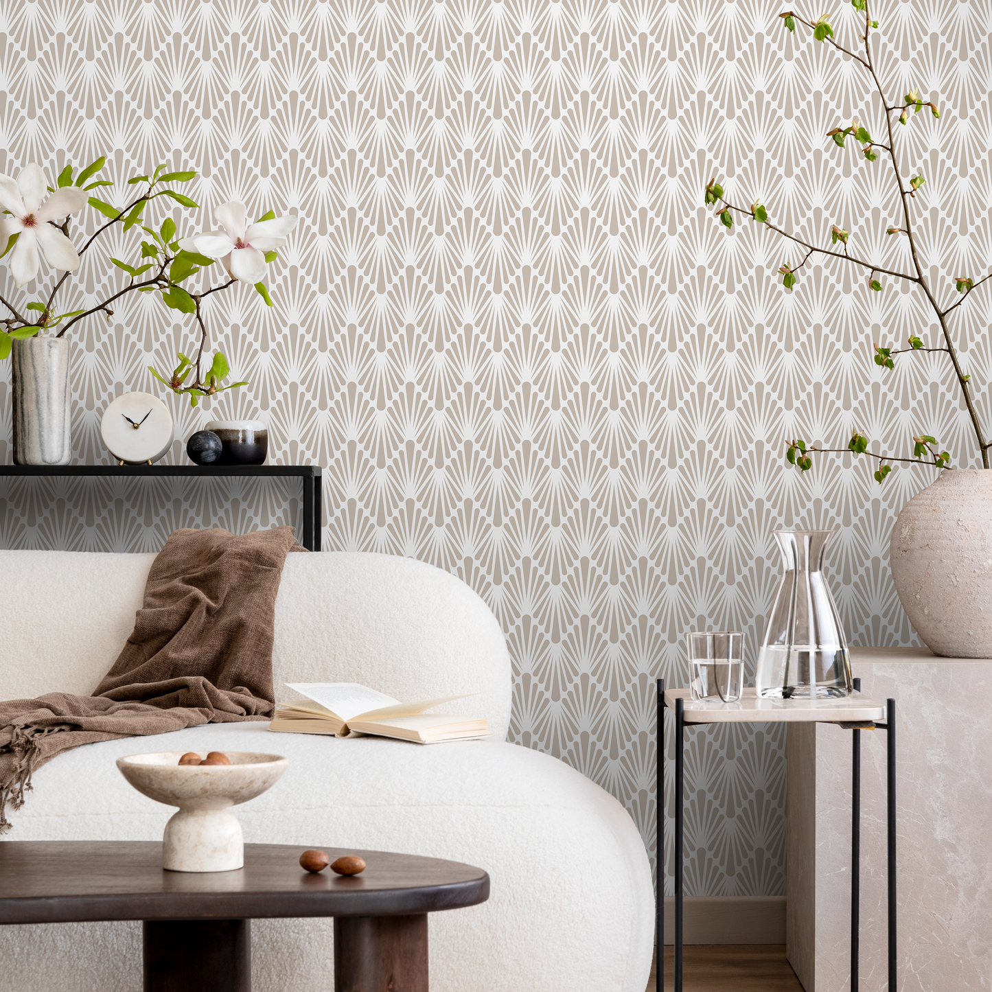 Removable Wallpaper, Scandinavian Wallpaper, Minimalistic Wallpaper, Peel and Stick Wallpaper, WallPaper, Art Deco - A926