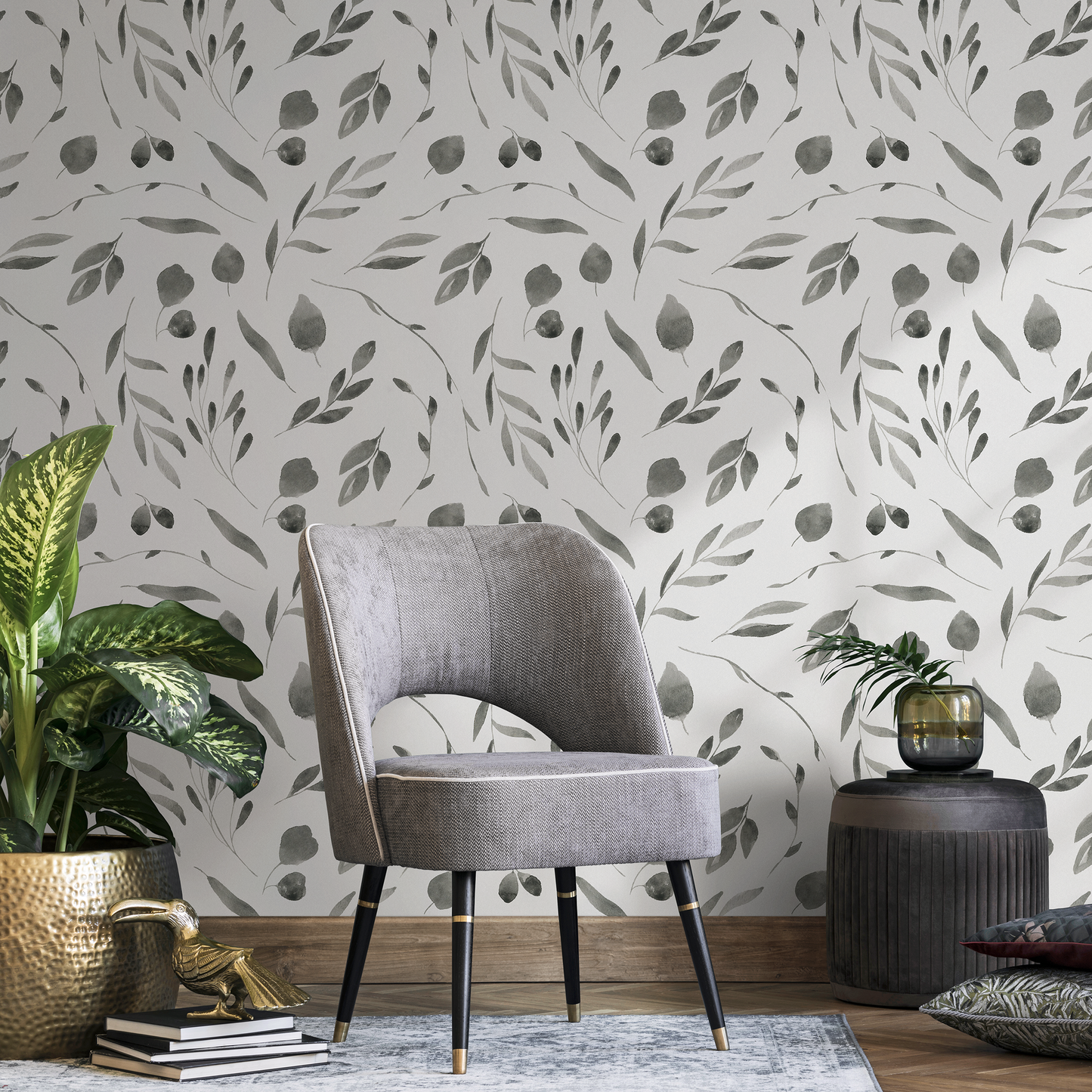 Removable Wallpaper, Scandinavian Wallpaper, Temporary Wallpaper, Minimalistic Wallpaper, Peel and Stick Wallpaper, Wall Paper, Boho - B028