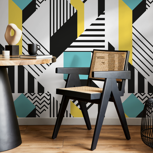 Removable Wallpaper Scandinavian Wallpaper Minimalist Geometric Wallpaper Peel and Stick Wallpaper Wall Paper - B042