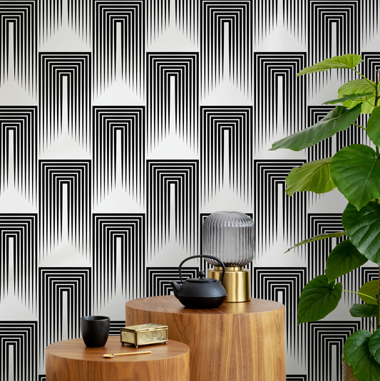 Removable Wallpaper Scandinavian Wallpaper Temporary Wallpaper Vintage Minimalist Wallpaper Peel and Stick Wallpaper Wall Paper - B079