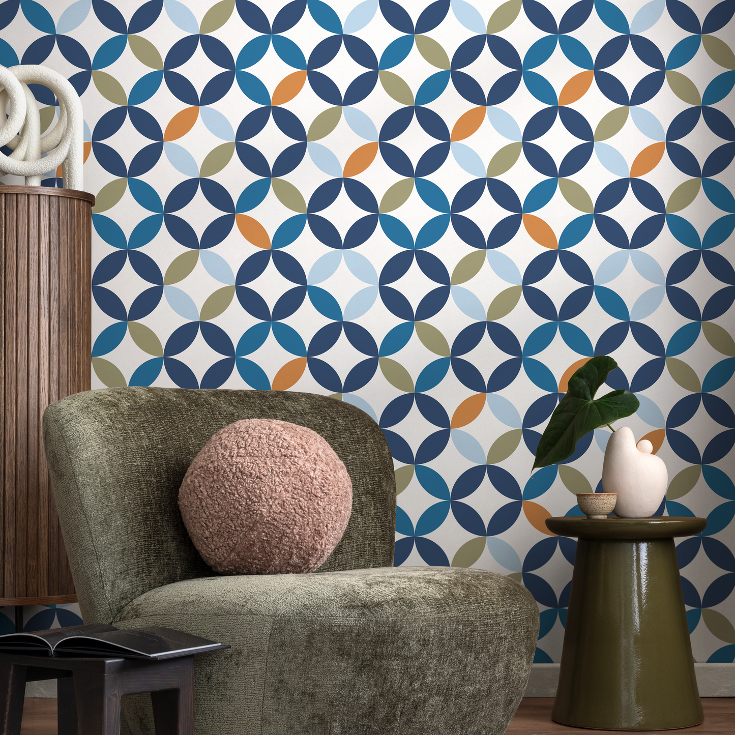 Removable Wallpaper Scandinavian Colorful Wallpaper Peel and Stick Wallpaper Wall Paper - B085