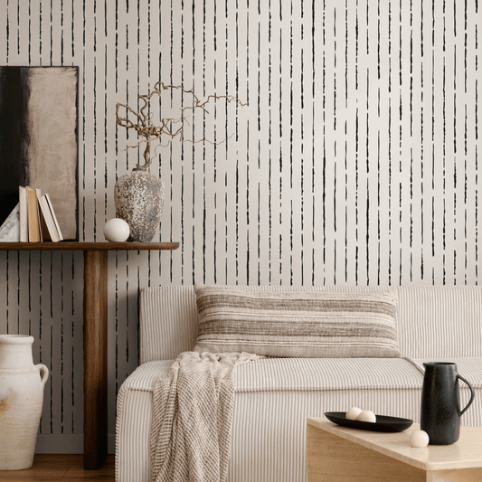 Removable Wallpaper Peel and Stick Wallpaper Wall Paper Wall Mural - Minimal Drops Wallpaper - B101