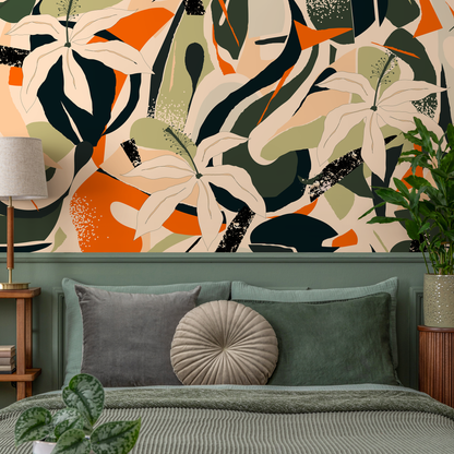 Wallpaper Peel and Stick Wallpaper Removable Wallpaper Home Decor Wall Art Wall Decor Room Decor / Tropical Contemporary Wallpaper - B205