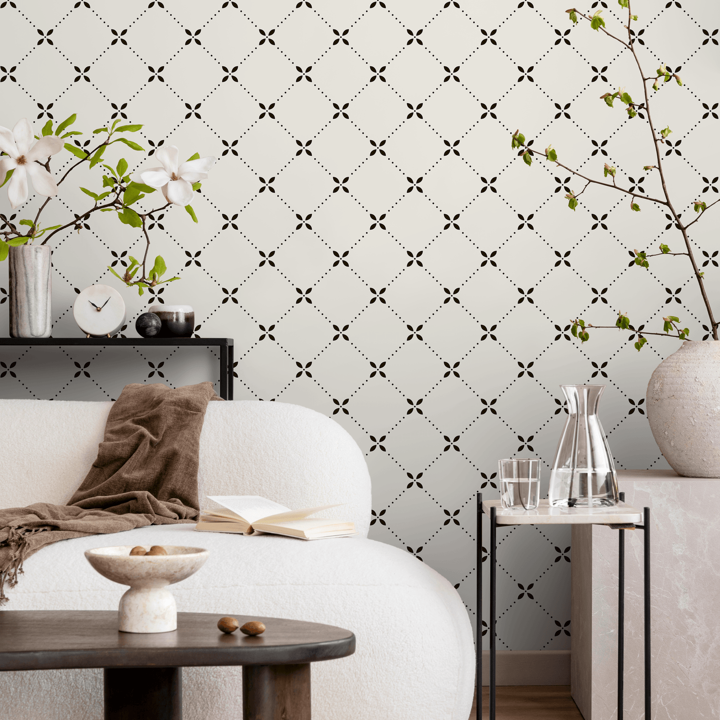 Removable Wallpaper Scandinavian Wallpaper Minimalist Geometric Wallpaper Peel and Stick Wallpaper Wall Paper - B294