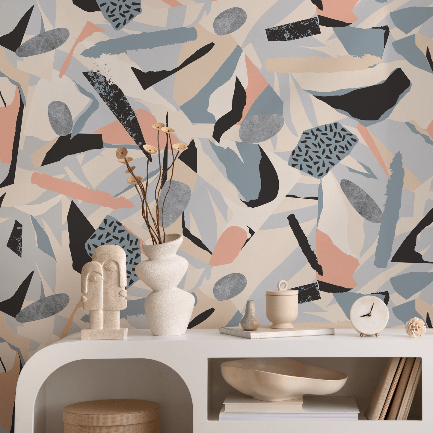 Removable Wallpaper Scandinavian Wallpaper Abstract Wallpaper Peel and Stick Wallpaper Wall Paper Mural - B305