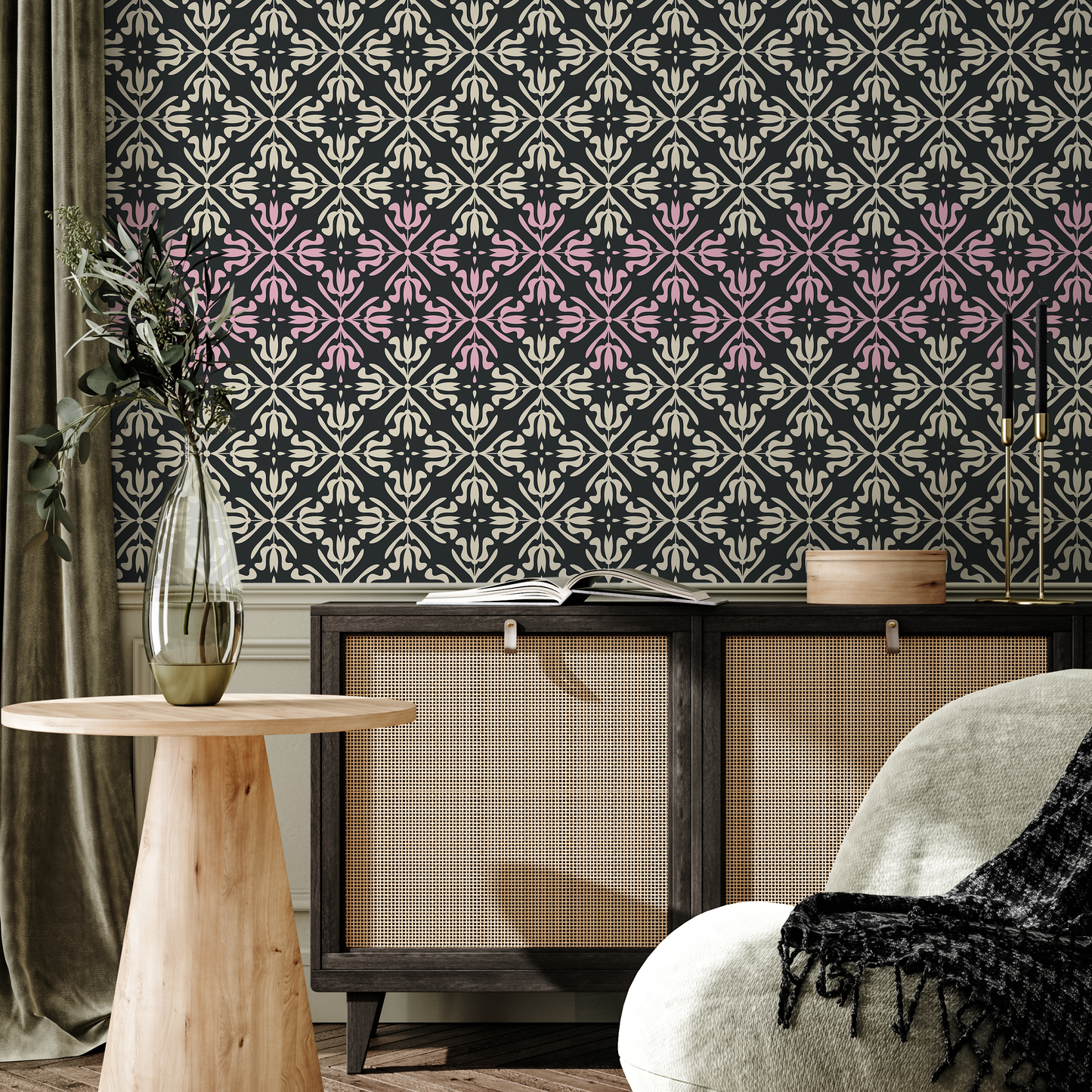 Removable Wallpaper Scandinavian Wallpaper Peel and Stick Wallpaper Wall Paper - B389