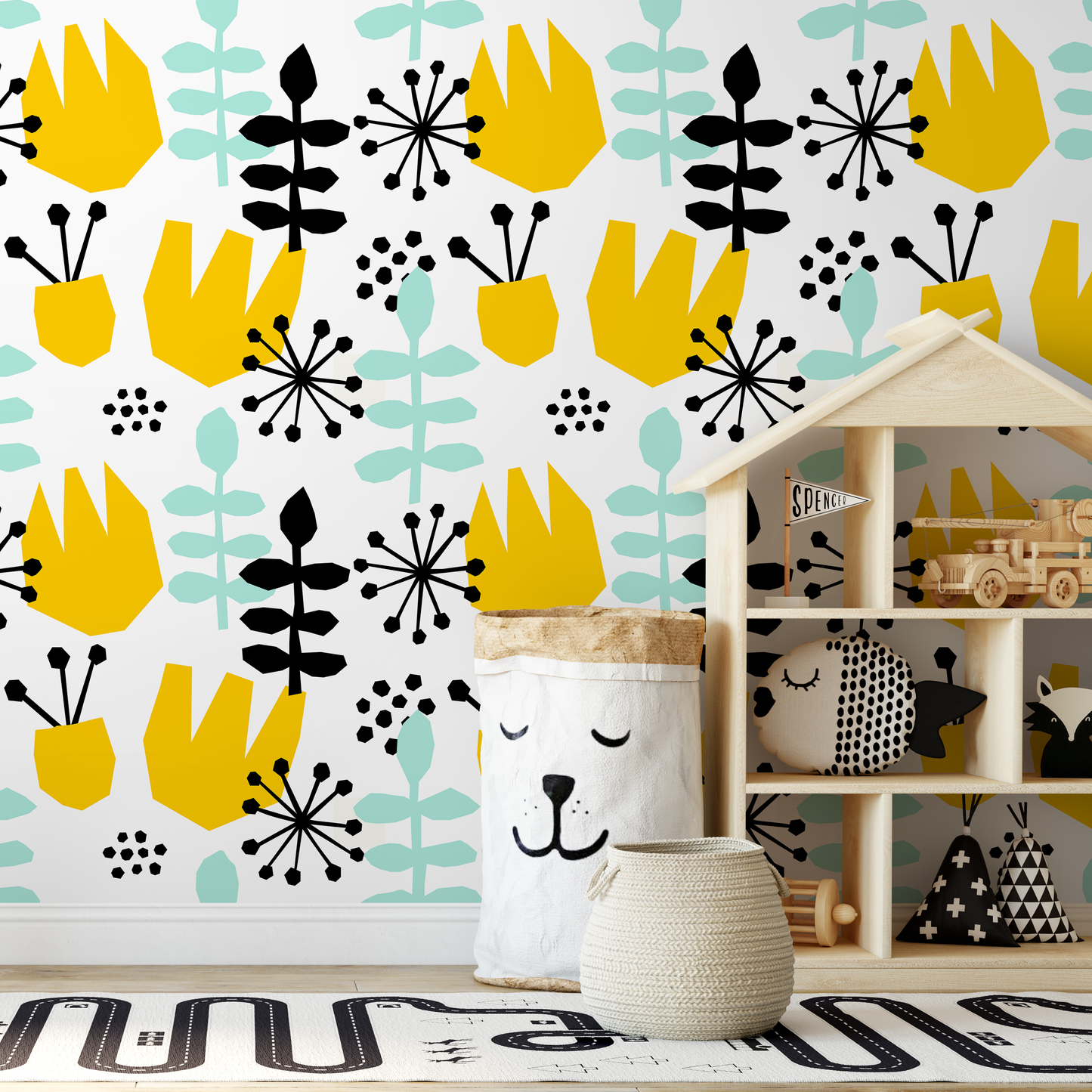 Removable Wallpaper Scandinavian Wallpaper Peel and Stick Wallpaper Wall Paper - B392