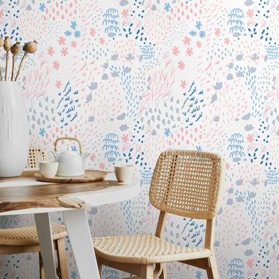 Navy Blue Boho Wallpaper