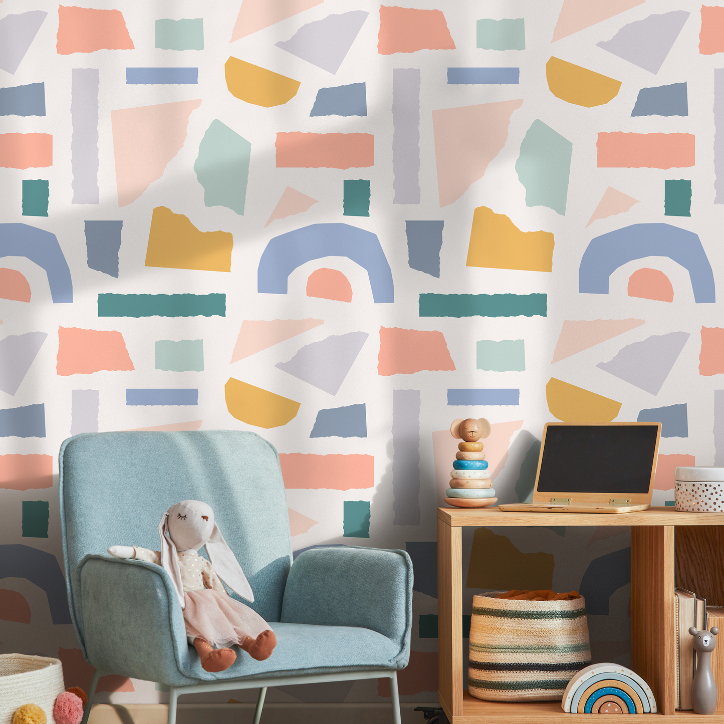 Removable Wallpaper Scandinavian Wallpaper Half Dots Wallpaper Peel and Stick Wallpaper Wall Paper - B446