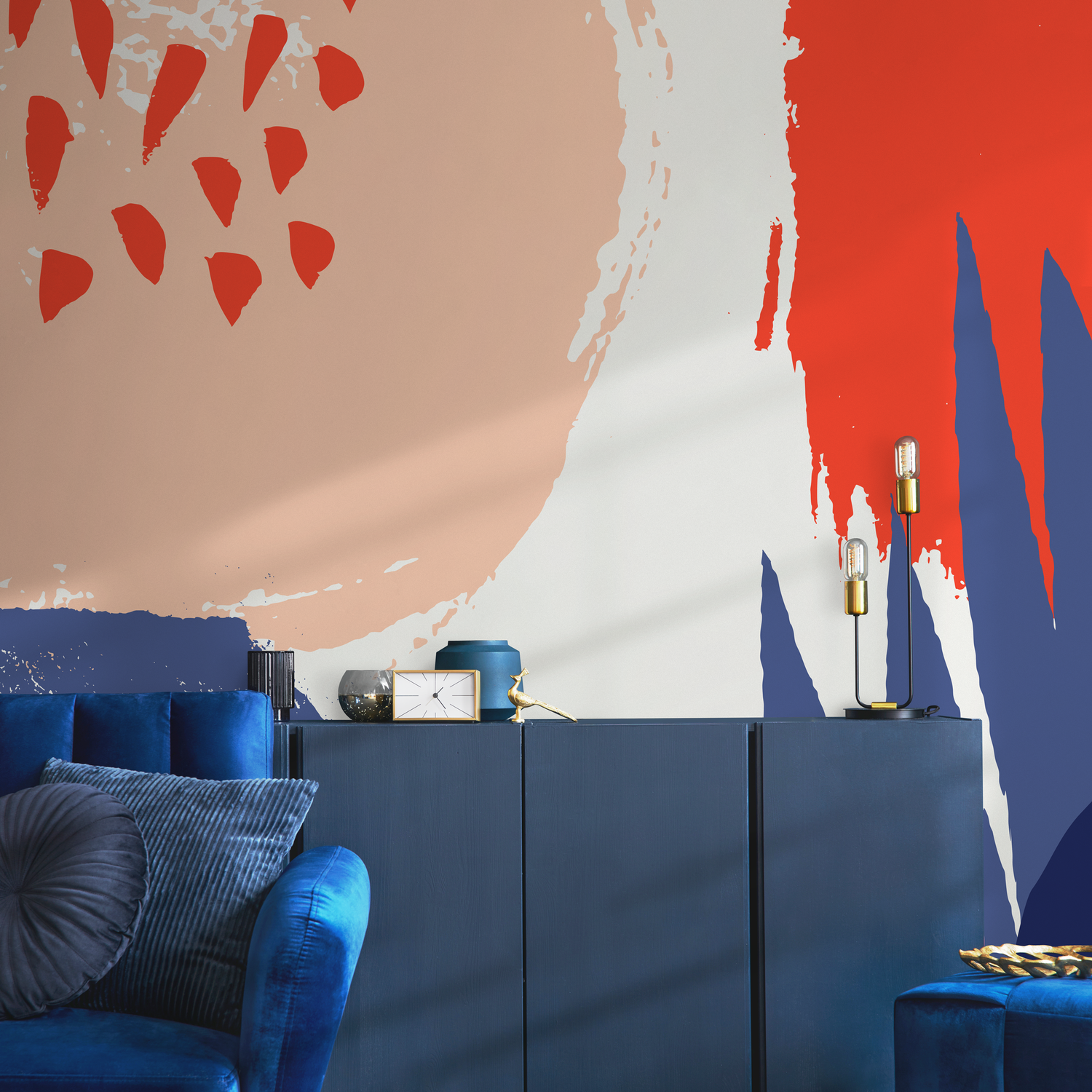 Papier peint autocollant amovible, décoration murale, décoration d'intérieur, art mural imprimable, décoration de chambre, impressions murales, tenture murale - B450