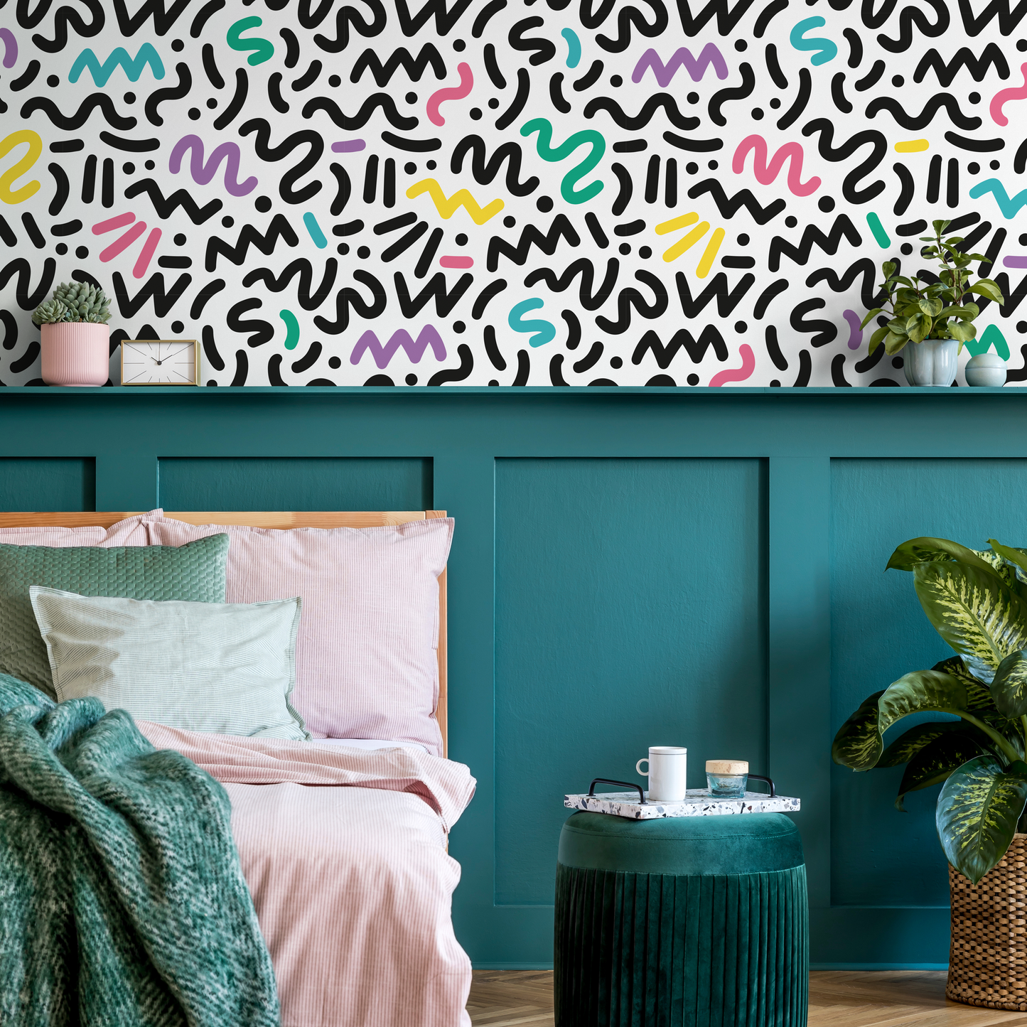 Removable Wallpaper Scandinavian Wallpaper Temporary Wallpaper Minimalistic Wallpaper Peel and Stick Wall Paper - AS1-B484