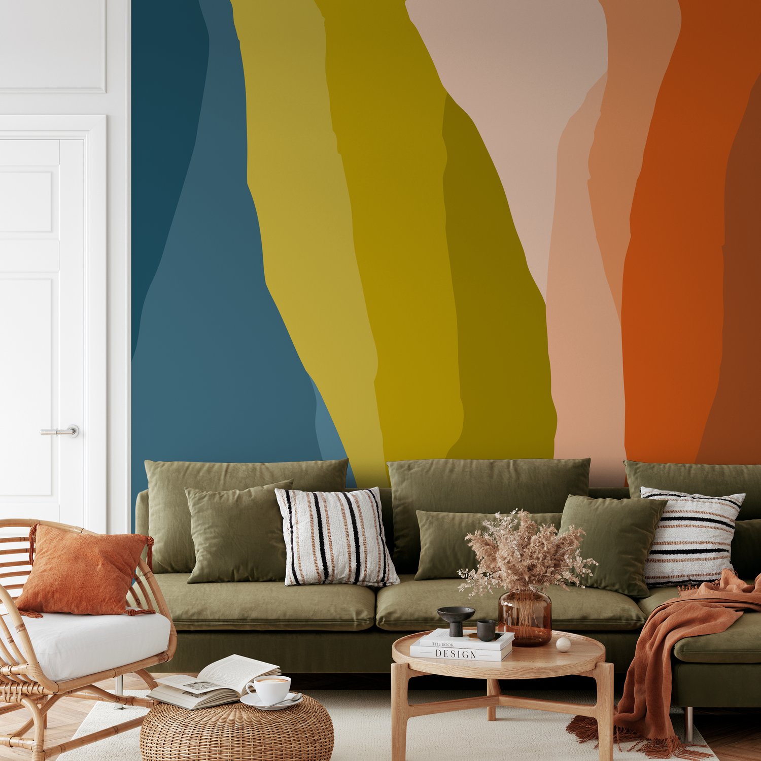 Papel tapiz extraíble, papel tapiz autoadhesivo, decoración de pared, decoración del hogar, arte de pared imprimible, decoración de habitación, impresiones de pared - B541