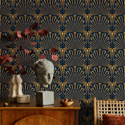 Removable Wallpaper Peel and Stick Wallpaper Wall Paper Wall Mural Temporary Wallpaper Wall Mural - Art Deco - B545