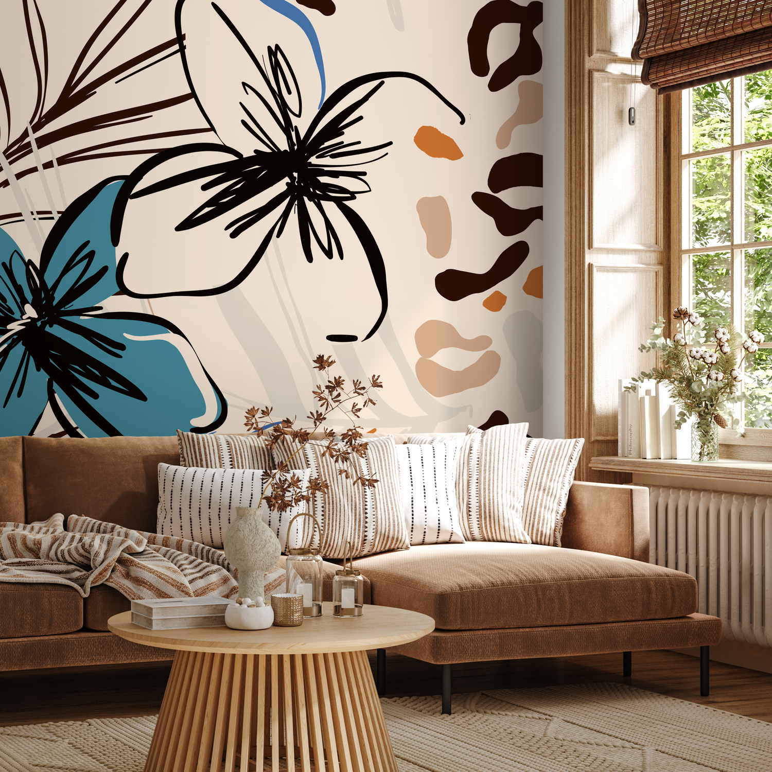 Papel tapiz extraíble, papel tapiz autoadhesivo, decoración de pared, decoración del hogar, arte de pared imprimible, decoración de habitación, impresiones de pared - B636