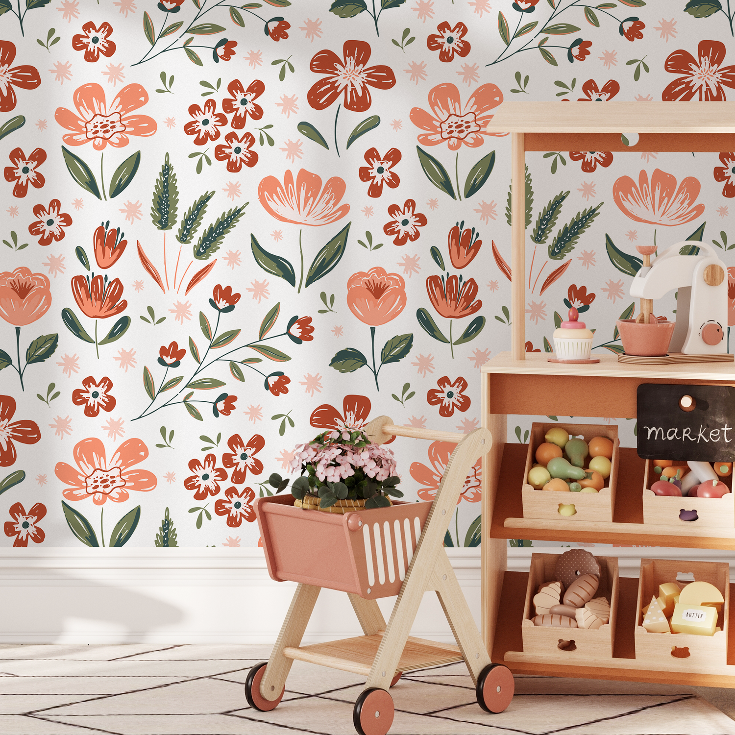 Papel pintado autoadhesivo, papel pintado extraíble, decoración de pared, decoración del hogar, arte de pared imprimible, decoración de habitación, impresiones de pared, tapiz - B653