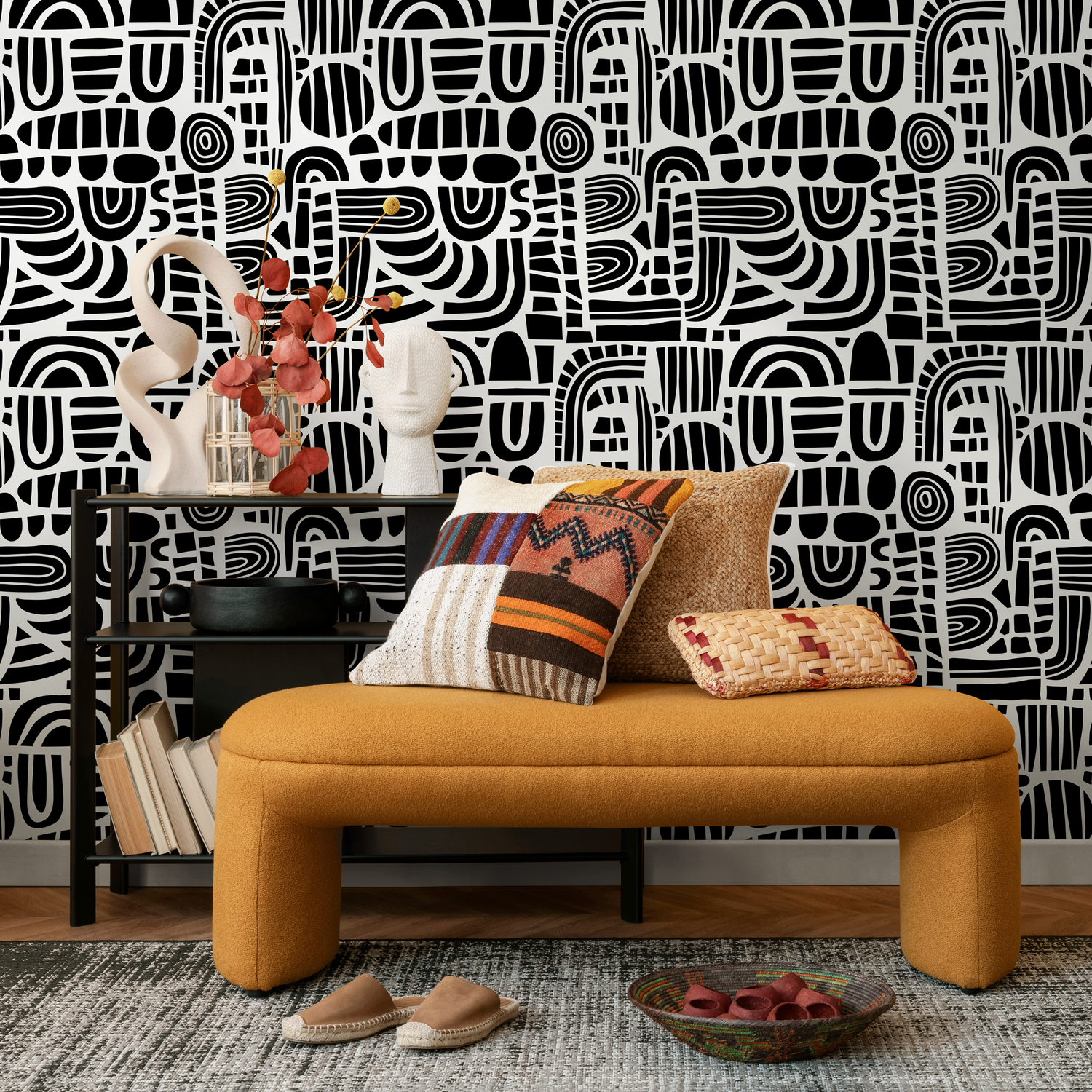 Papier peint amovible, papier peint autocollant, décoration murale, décoration d'intérieur, art mural imprimable, décoration de chambre, impressions murales - B737