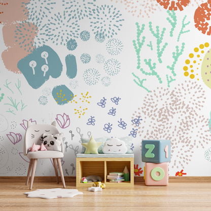 Wall Decor Wallpaper Peel and Stick Wallpaper Removable Wallpaper Home Decor Wall Art Room Decor/ Abstract Contemporary Kids Wallpaper -B750