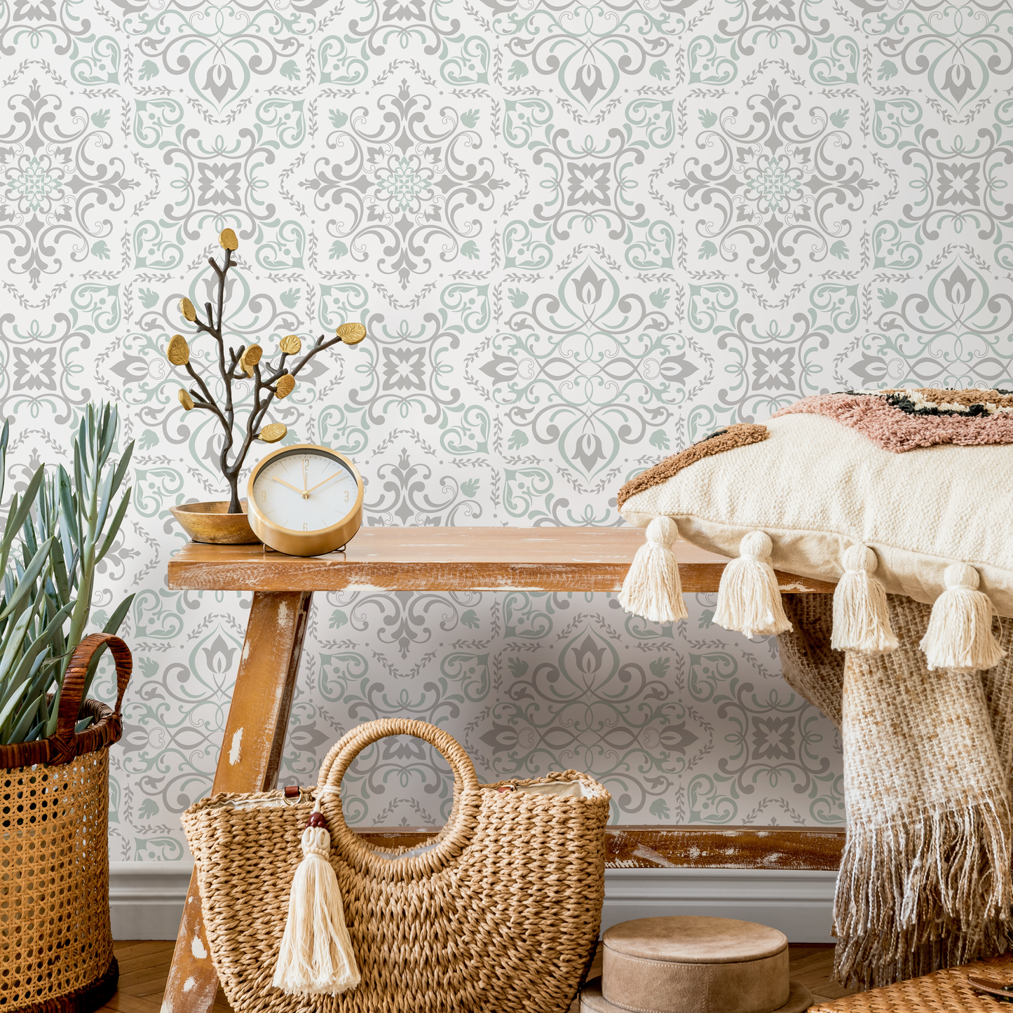 Removable Wallpaper Scandinavian Wallpaper Temporary Wallpaper  Wallpaper Peel and Stick Wallpaper Wall Paper - B793