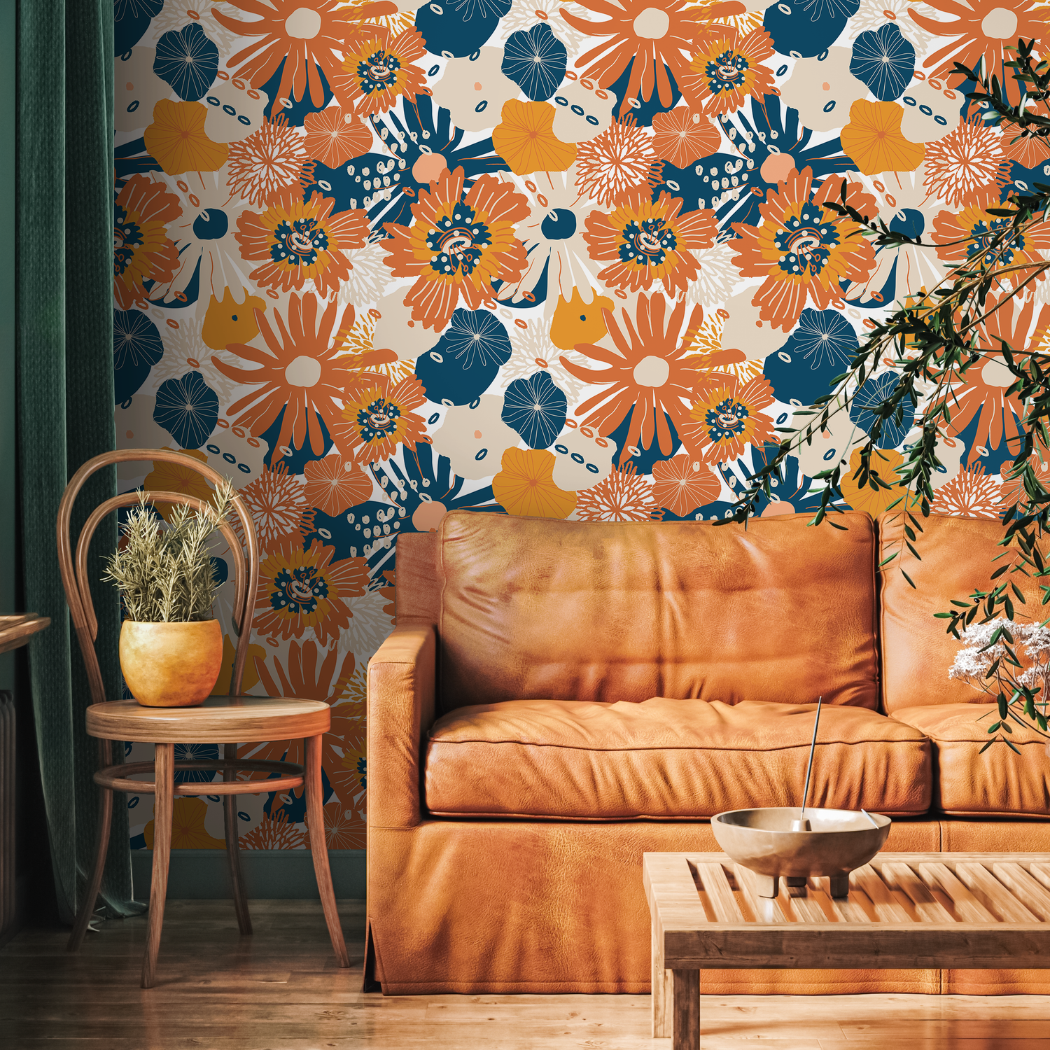 Papel tapiz extraíble, papel tapiz autoadhesivo, decoración de pared, decoración del hogar, arte de pared imprimible, decoración de habitación, impresiones de pared - B835